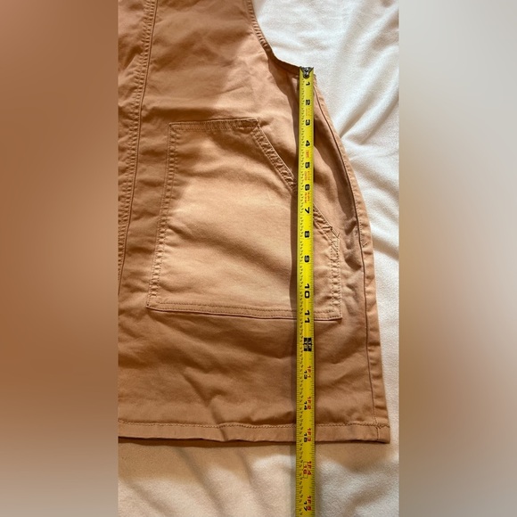 Garage Versatile Layering Camel/Tan Dress Overalls with Pockets Size S - Picture 11 of 11